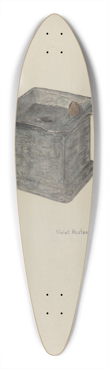 Violet Hartenstein - Pewter Inkstand 39.3 inch art pintail longboard deck