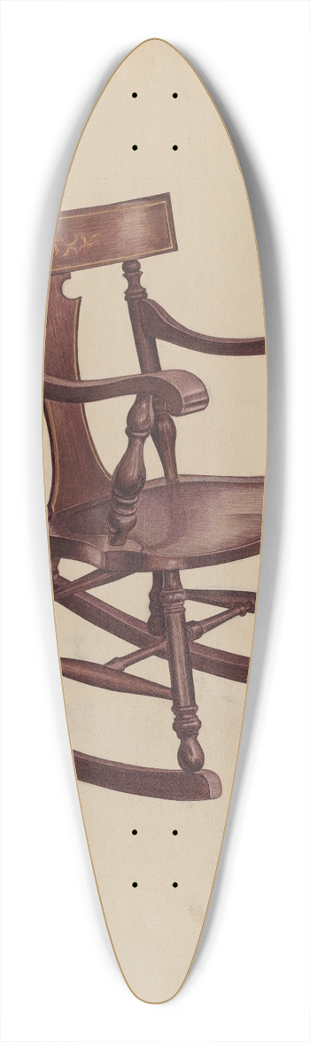 Violet Hartenstein - Rocker 39.3 inch art pintail longboard deck