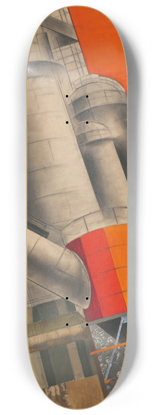 Gustav Klutsis - Lenin and socialist reconstruction 8.25 inch art skate deck