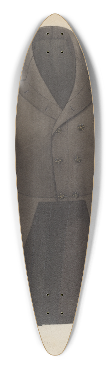 Virginia Berge - Tail Coat 39.3 inch art pintail longboard deck