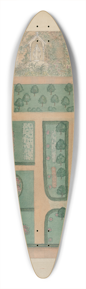 Virginia Richards - Parmentier Grounds 39.3 inch art pintail longboard deck
