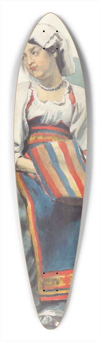 Vojtech Klimkovi - ena z Dalmcie II. 39.3 inch art pintail longboard deck