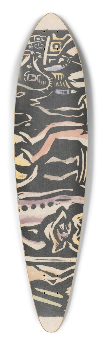Wacaw Wsowicz - Cyrk 39.3 inch art pintail longboard deck