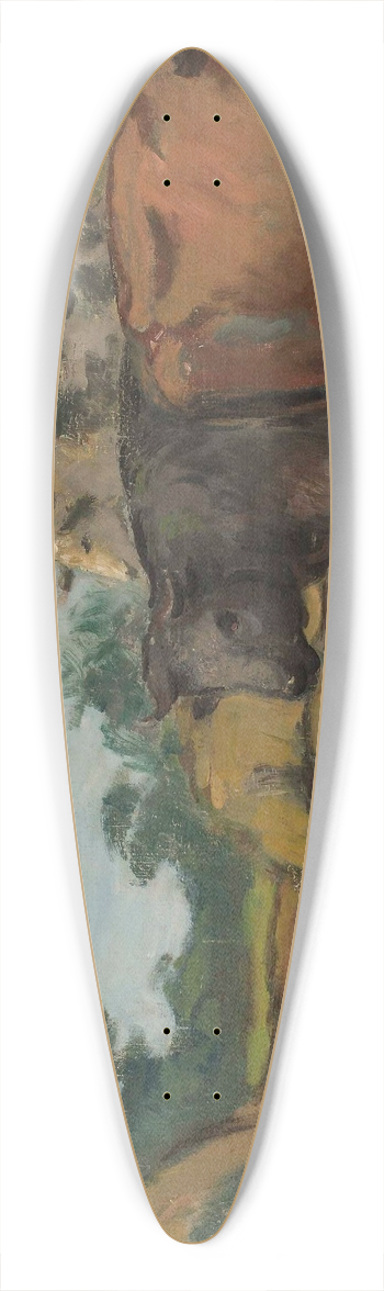 Wacaw Wsowicz - Three cows by a river 39.3 inch art pintail longboard deck