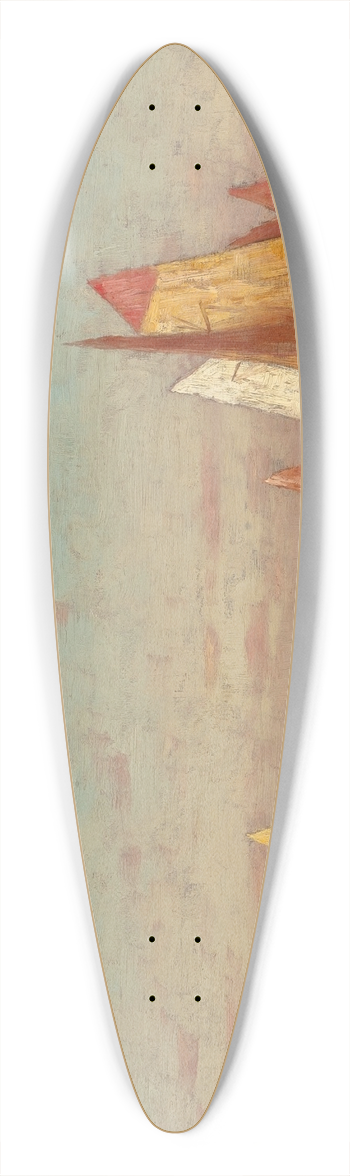 Walter Blackman - Sailing on Calm Waters 39.3 inch art pintail longboard deck
