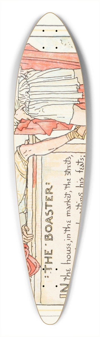 Walter Crane - The Boaster 39.3 inch art pintail longboard deck