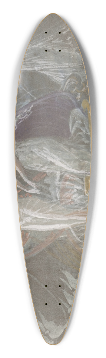 Walter Crane - Three goddesses (allegorical study) 39.3 inch art pintail longboard deck