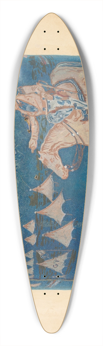 Walter Doran - Bandbox 39.3 inch art pintail longboard deck