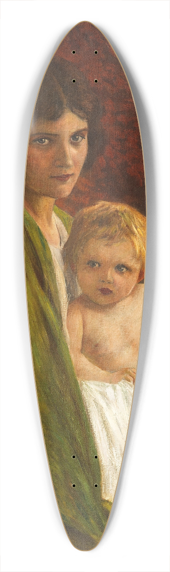 Walter Firle - Mutter mit Kind 39.3 inch art pintail longboard deck