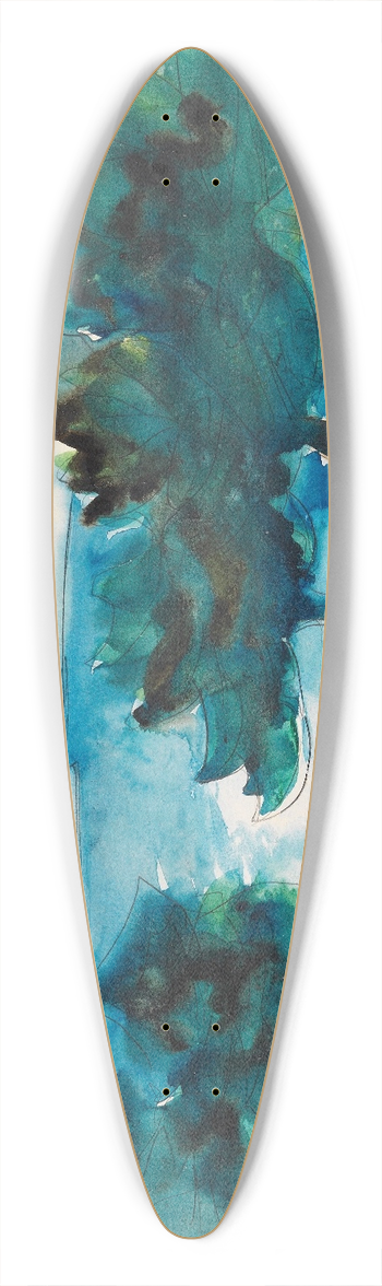 Walter Gramatt - Cavalaire 39.3 inch art pintail longboard deck