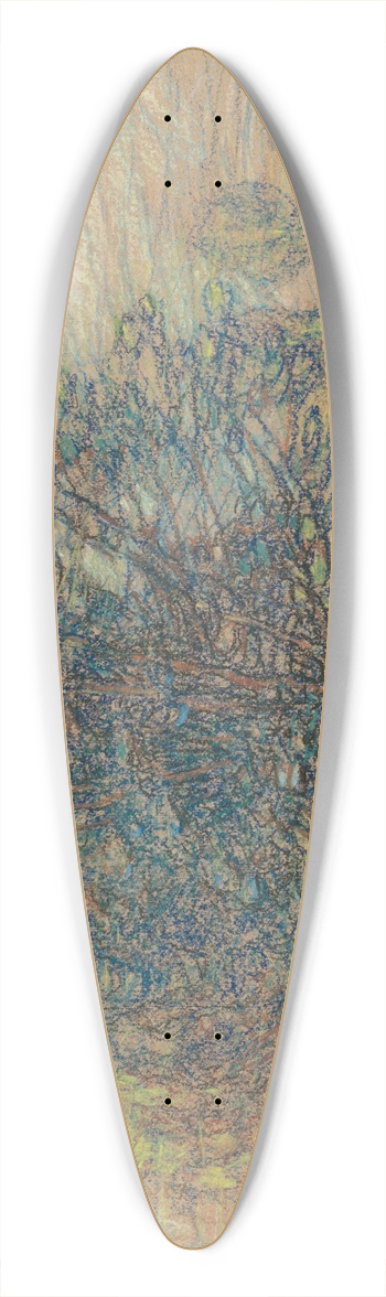 Walter Griffin - Willows, Longpre,France 39.3 inch art pintail longboard deck