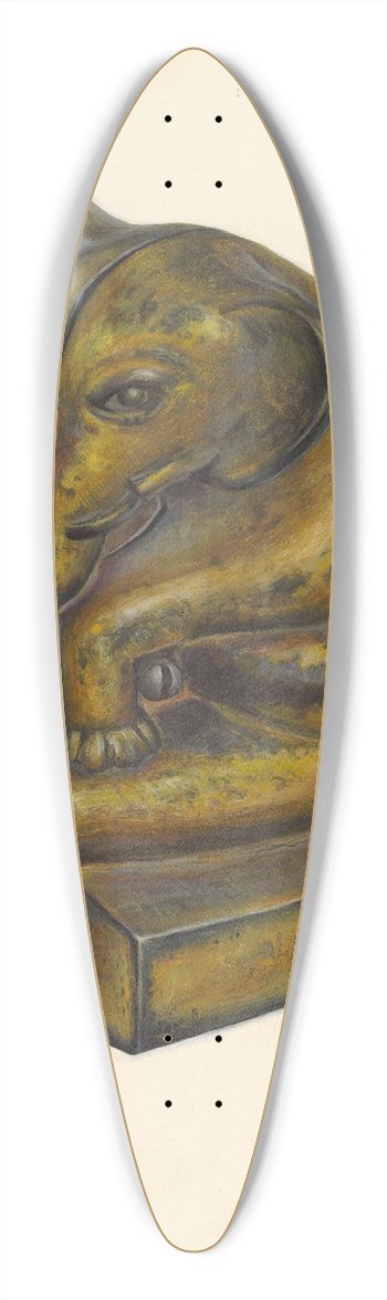 Walter Hochstrasser - Toy Bank  Elephant 39.3 inch art pintail longboard deck