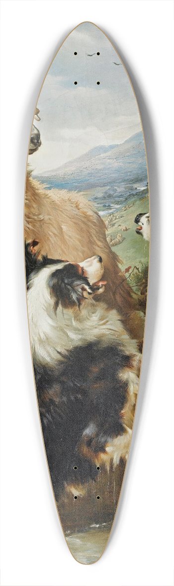 Walter Hunt - Rescued 39.3 inch art pintail longboard deck