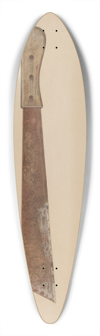 Walter Praefke - Corn Knife 39.3 inch art pintail longboard deck