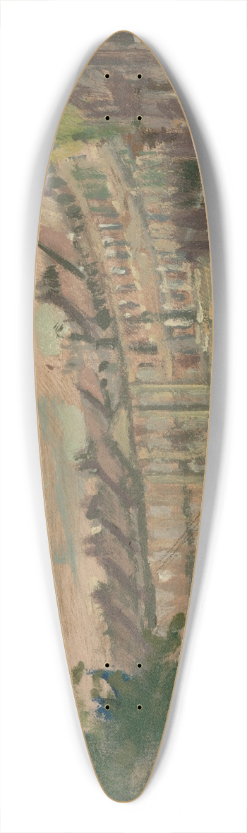 Walter Richard Sickert - Lansdown Crescent, Bath 39.3 inch art pintail longboard deck