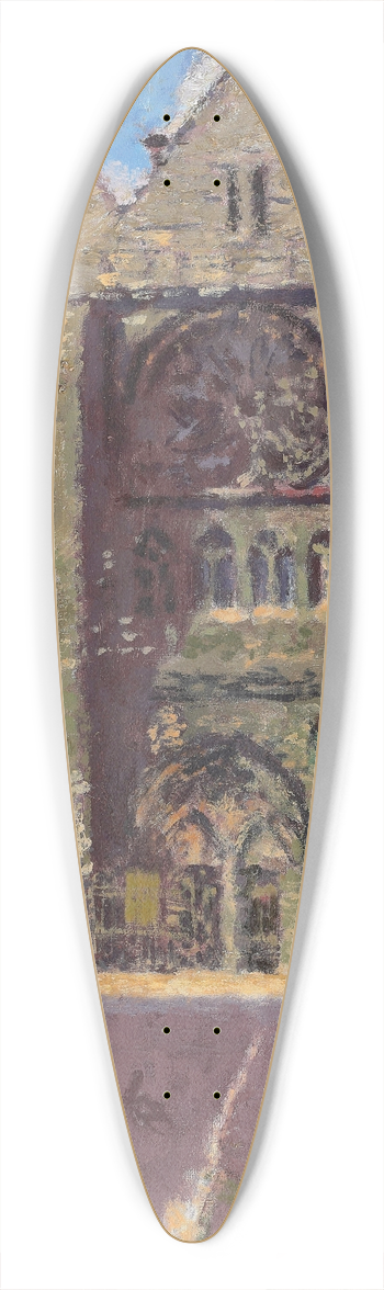 Walter Richard Sickert - La Rue Pecquet, Dieppe 39.3 inch art pintail longboard deck