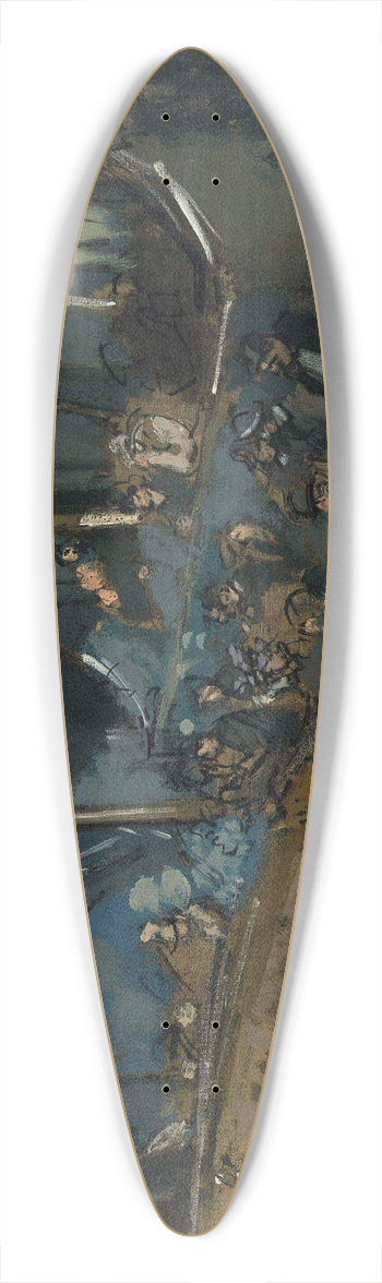 Walter Richard Sickert - L Eldorado 39.3 inch art pintail longboard deck