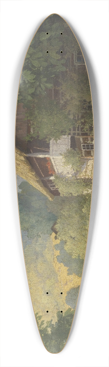 Walter Stoitzner - Idyllische Szene 39.3 inch art pintail longboard deck
