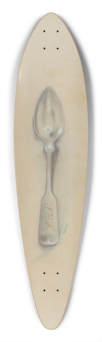 Walter W. Jennings - Silver Spoon 39.3 inch art pintail longboard deck