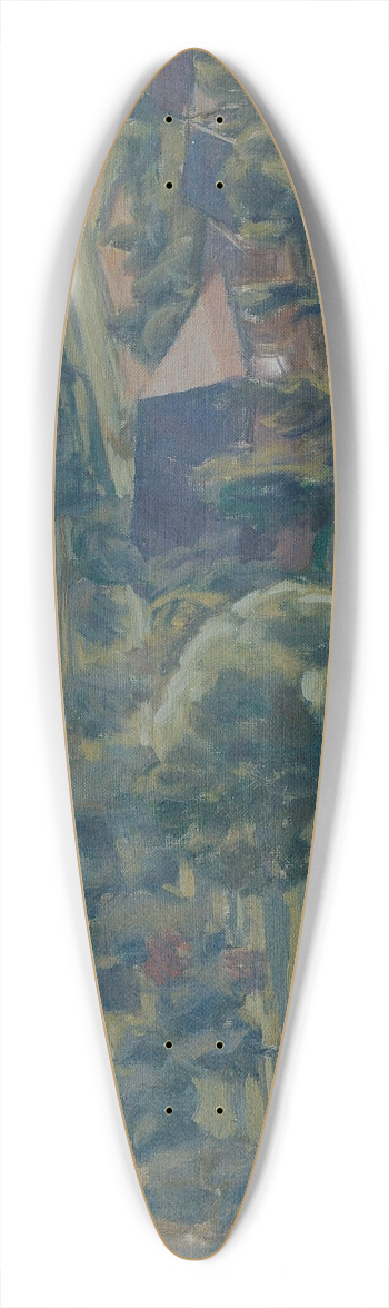 Walther Gamerith - Atterseelandschaft bei Unterbuchberg 39.3 inch art pintail longboard deck