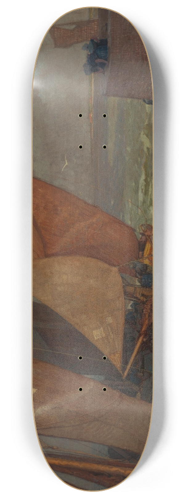 Gustav Schnleber - Hafeneinfahrt von Vlissingen 8.25 inch art skate deck