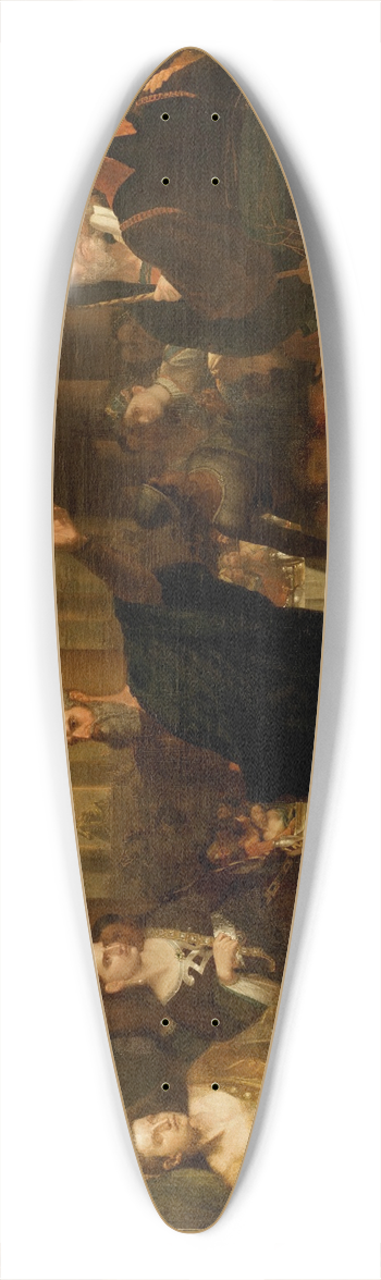 Washington Allston - Belshazzars Feast 39.3 inch art pintail longboard deck