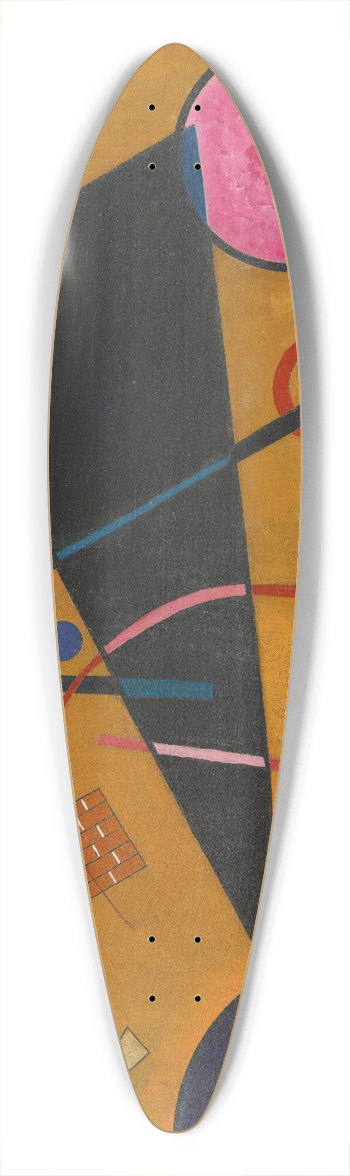 Wassily Kandinsky - Berhrung (Contact) 39.3 inch art pintail longboard deck
