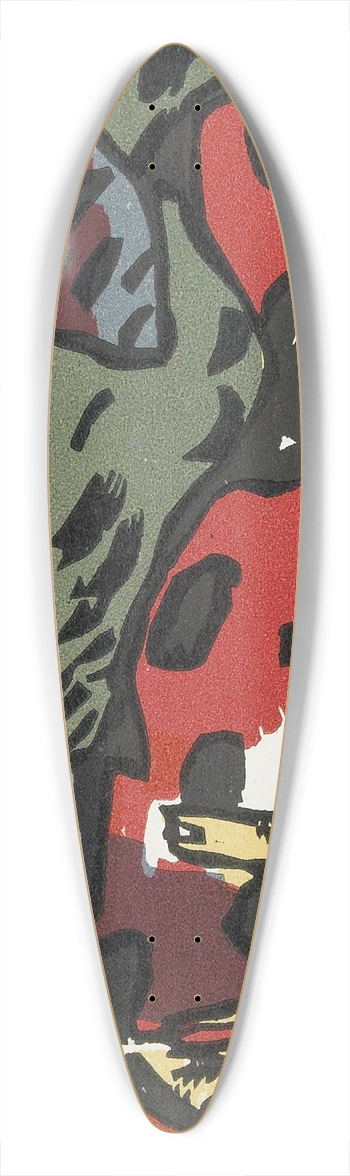 Wassily Kandinsky - Bogenschtze 39.3 inch art pintail longboard deck