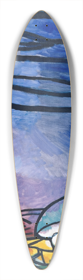 Wassily Kandinsky - Improvisation 19 39.3 inch art pintail longboard deck