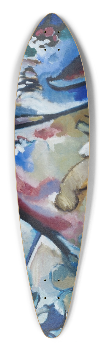 Wassily Kandinsky - Improvisation 21a 39.3 inch art pintail longboard deck