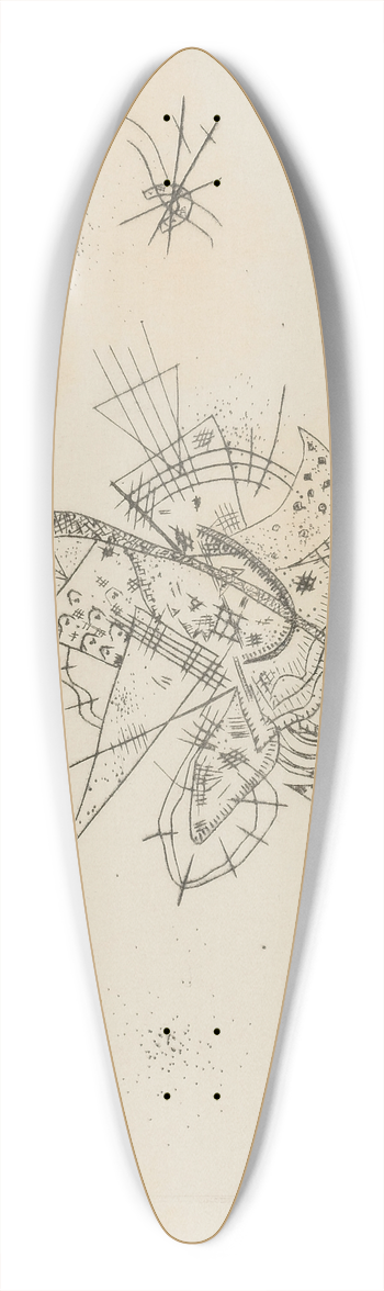 Wassily Kandinsky - Kleine Welten X (R. 173) 39.3 inch art pintail longboard deck