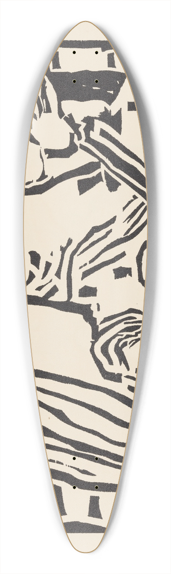 Wassily Kandinsky - Klnge Pl.09 39.3 inch art pintail longboard deck