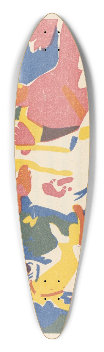 Wassily Kandinsky - Klnge Pl.19 39.3 inch art pintail longboard deck