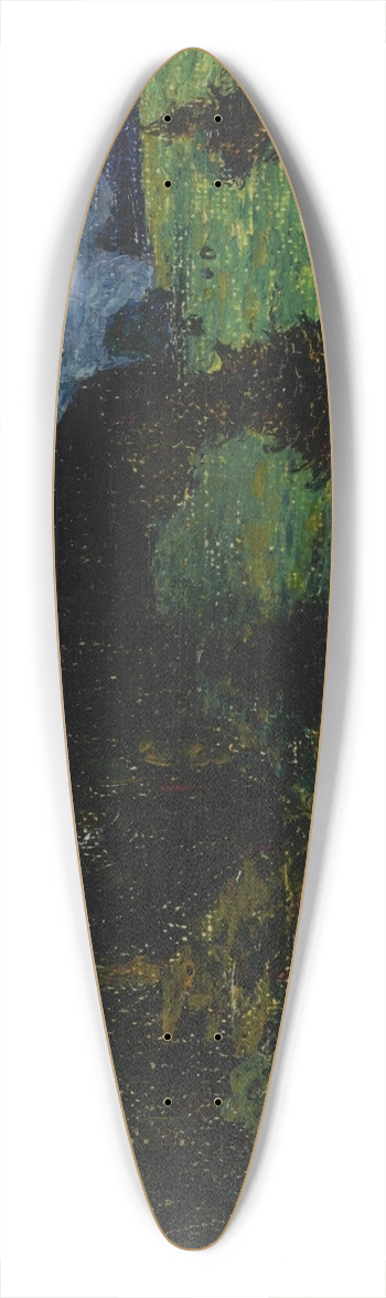 Wassily Kandinsky - KochelMountains with Firs 39.3 inch art pintail longboard deck