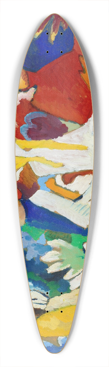 Wassily Kandinsky - Oriental 39.3 inch art pintail longboard deck