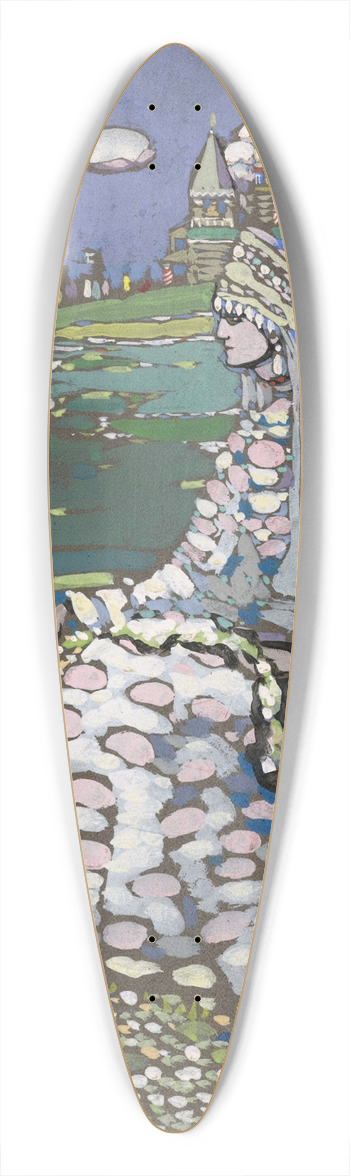 Wassily Kandinsky - The Bride 39.3 inch art pintail longboard deck