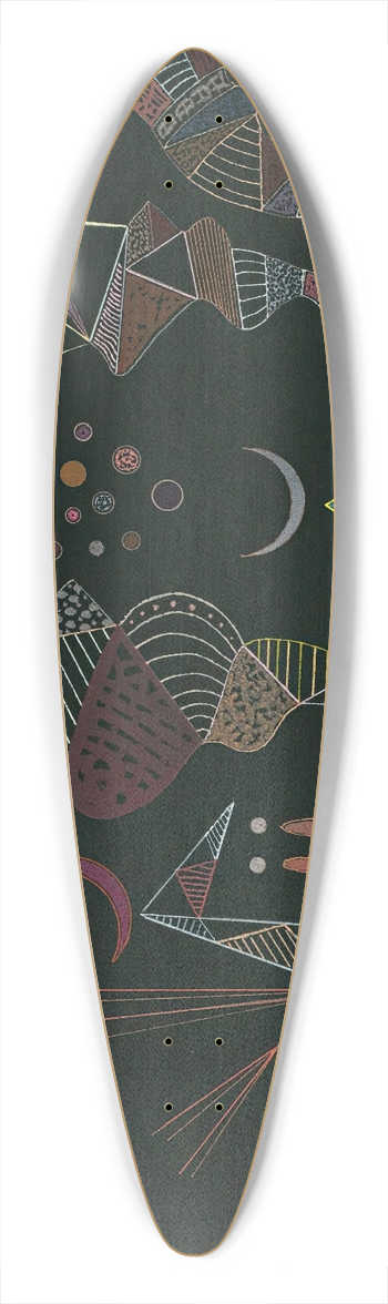 Wassily Kandinsky - tude Pour contrastes Rduits 39.3 inch art pintail longboard deck