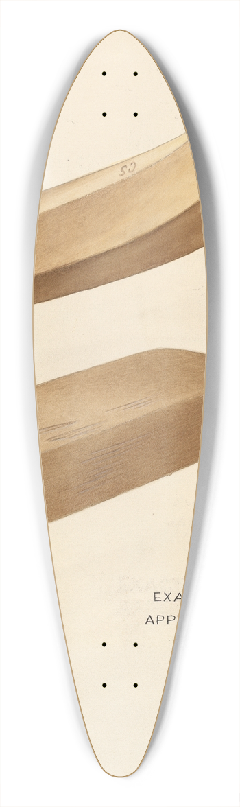 Wellington Blewett - Bishop Hill  Washing Flail 39.3 inch art pintail longboard deck
