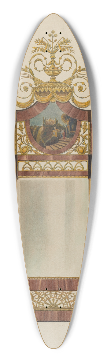 Wellington Blewett - Mirror 39.3 inch art pintail longboard deck