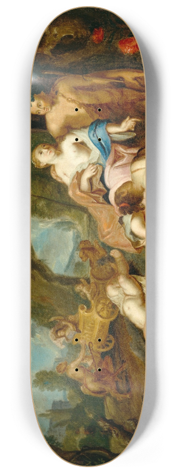 Gustavus Hesselius - Bacchus and Ariadne 8.25 inch art skate deck