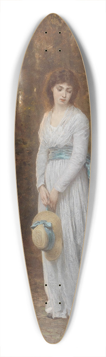 Wilhelm Amberg - In Gedanken versunken 39.3 inch art pintail longboard deck
