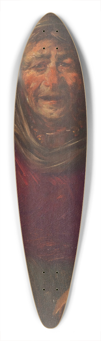 Wilhelm Busch - Alte Frau mit zerbrochenem Krug 39.3 inch art pintail longboard deck