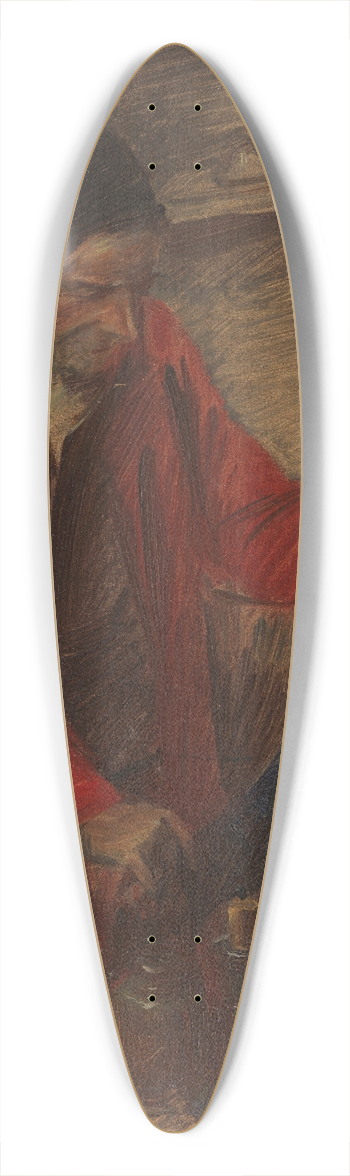 Wilhelm Busch - Beim Landarzt 39.3 inch art pintail longboard deck
