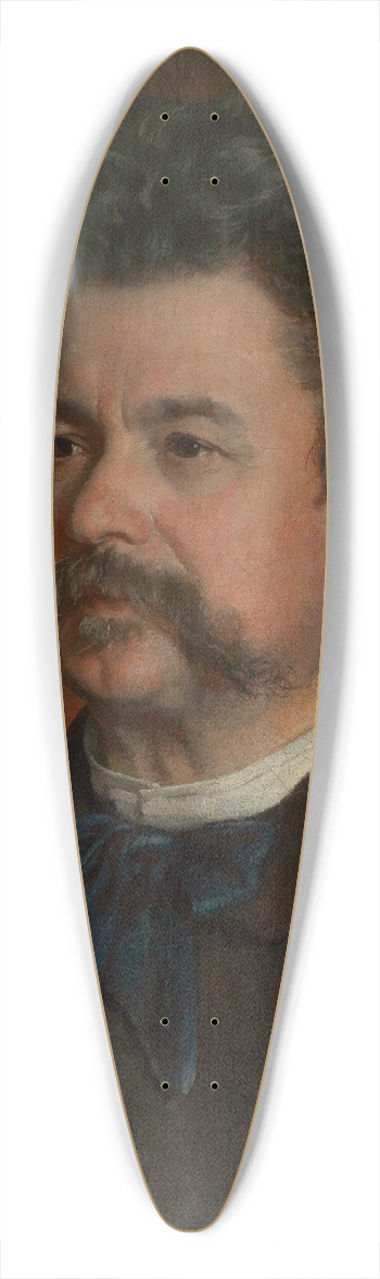 Wilhelm Fssli - Bildnis des Malers Albert Obermller 39.3 inch art pintail longboard deck