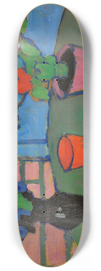 Alexej von Jawlensky - Stillleben Mit Blumen Und Orangen (Still-Life With Flowers And Oranges) 8.25 inch art skate deck