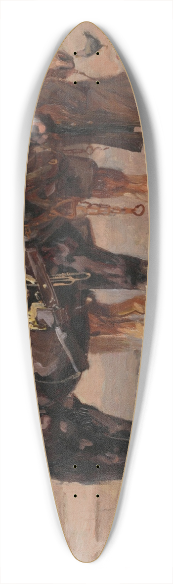Wilhelm Hhnel - Feierabend 39.3 inch art pintail longboard deck