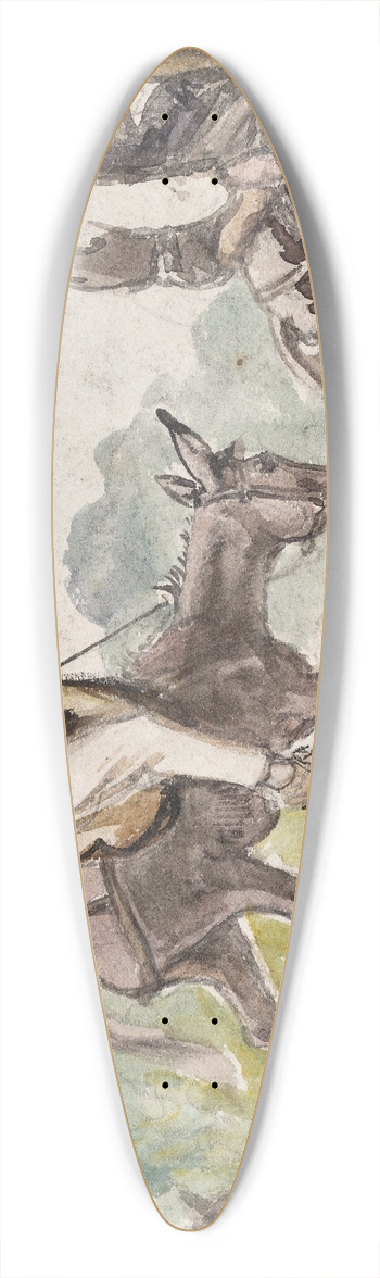 Wilhelm Marstrand - Blank 39.3 inch art pintail longboard deck