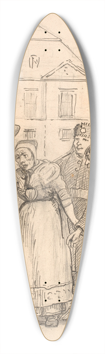 Wilhelm Marstrand - Slutningsscenen af Den pantsatte bondedreng 39.3 inch art pintail longboard deck