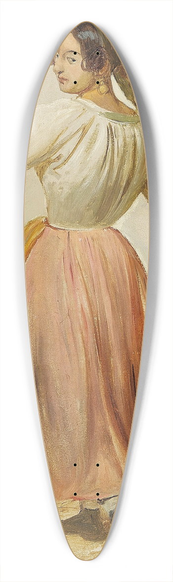 Wilhelm Marstrand - Studie af dansende italienerinde 39.3 inch art pintail longboard deck