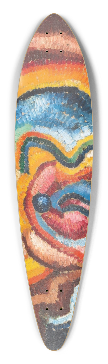 Wilhelm Morgner - Astrale Composition XVI 39.3 inch art pintail longboard deck